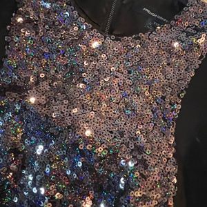 Black sequins dress!